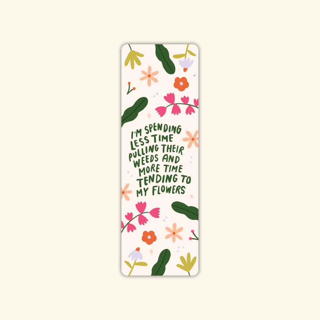 Weeds and Flowers Bookmark