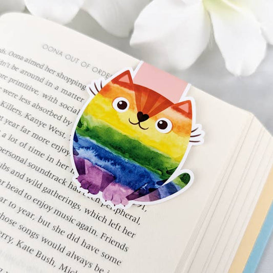 Magnetic Bookmark - Pride bookmark - LGBTQ+ - Pride cat