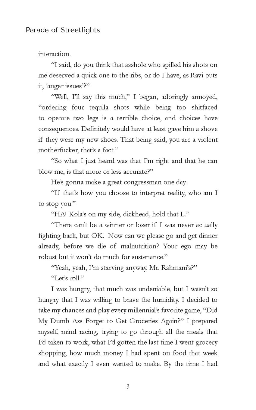 Parade of Streetlights Sample Page 3