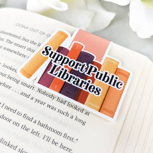 Magnetic Bookmark - Support Public Libraries bookmark