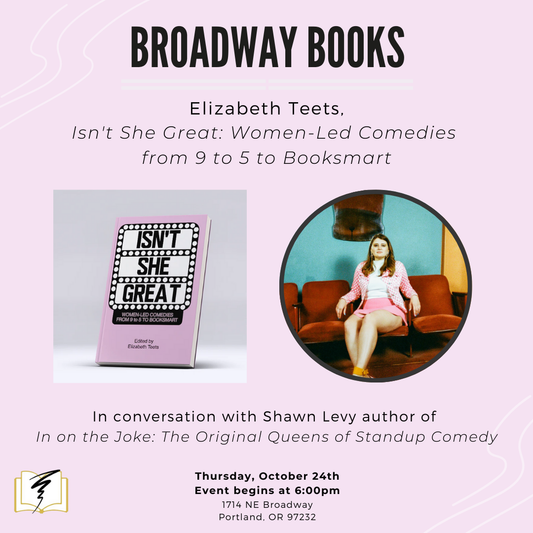 Broadway Books welcomes Elizabeth Teets in conversation with Shawn Levy