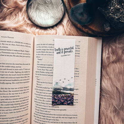 Sojourner Truth Quote Floral Bookmark