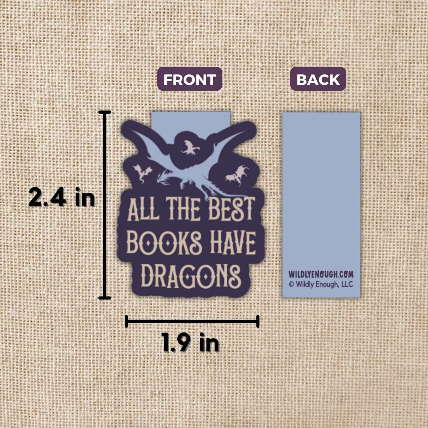 All The Best Books Have Dragons Magnetic Bookmark