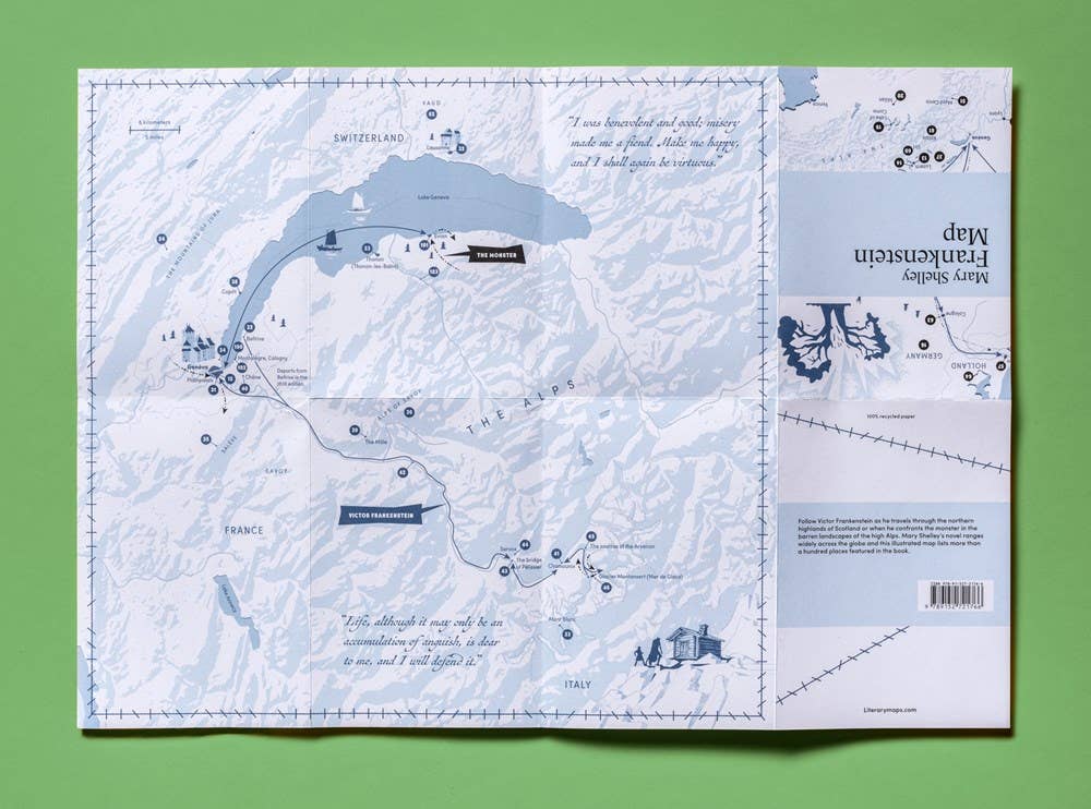 Mary Shelley: Frankenstein Map