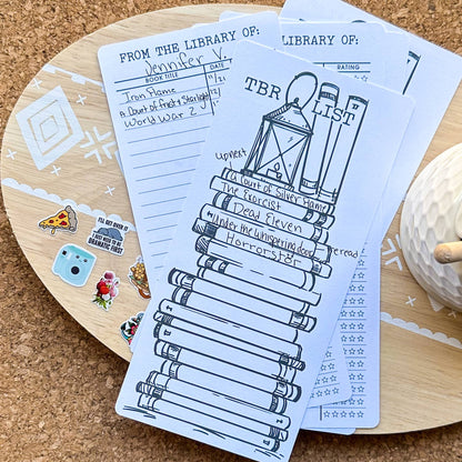 Reading Log TBR Tracker Bookmarks