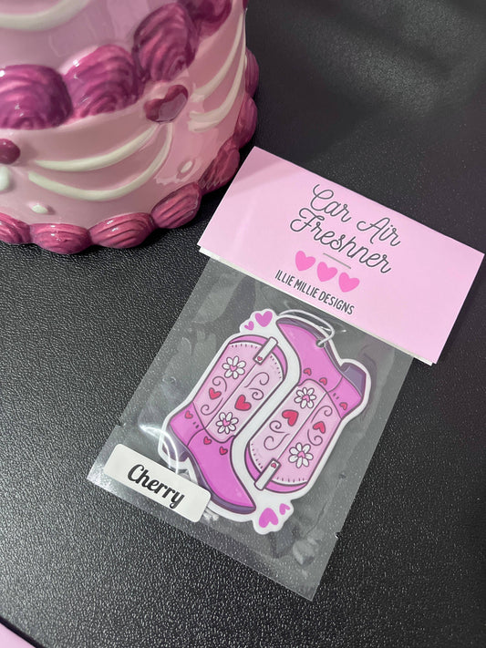Cowgirl Boots Car Air Freshener 