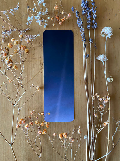 Soft matte double-sided Carl Sagan pale blue dot bookmark