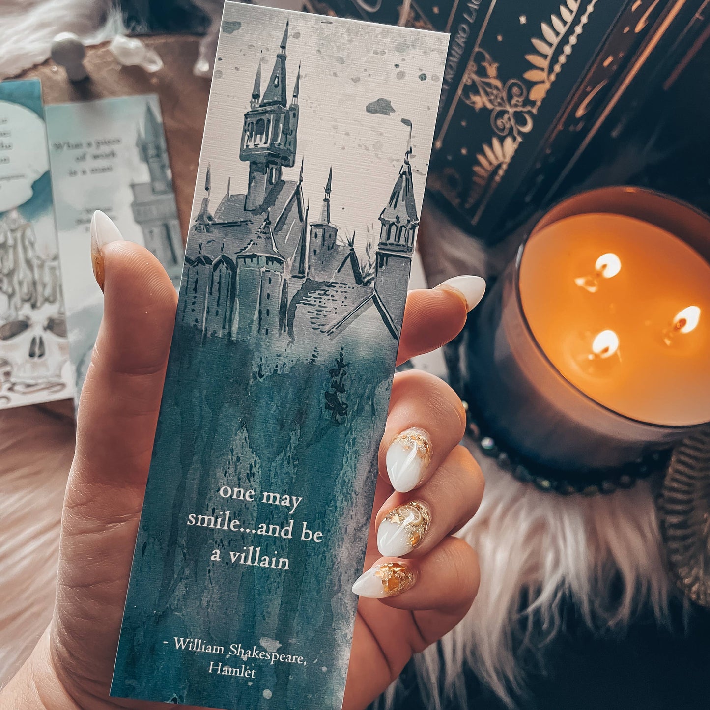 Shakespeare Villian Quote Bookmark from Hamlet