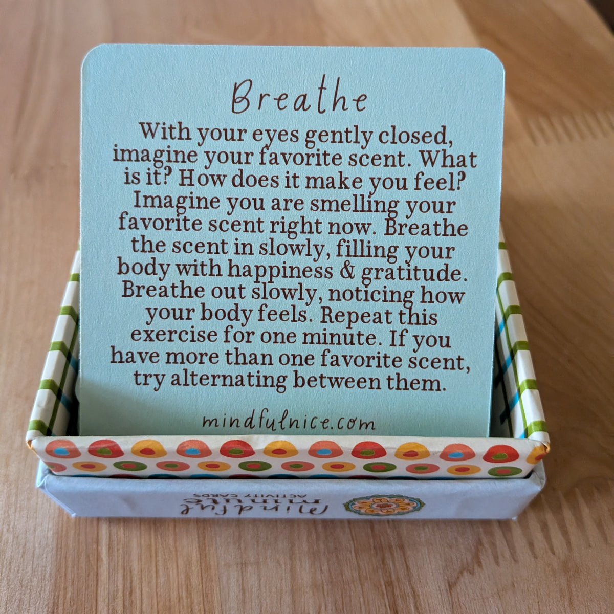 Mindful Minute Activity Cards for Mental Health & Wellness
