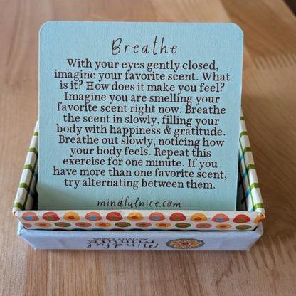 Mindful Minute Activity Cards for Mental Health & Wellness