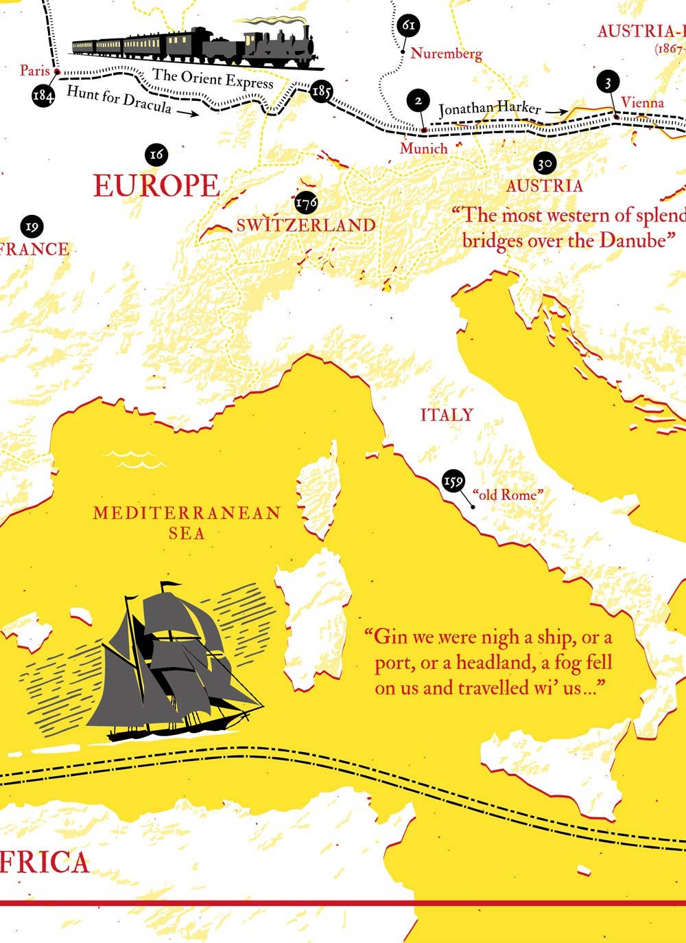 Bram Stoker: Dracula Map