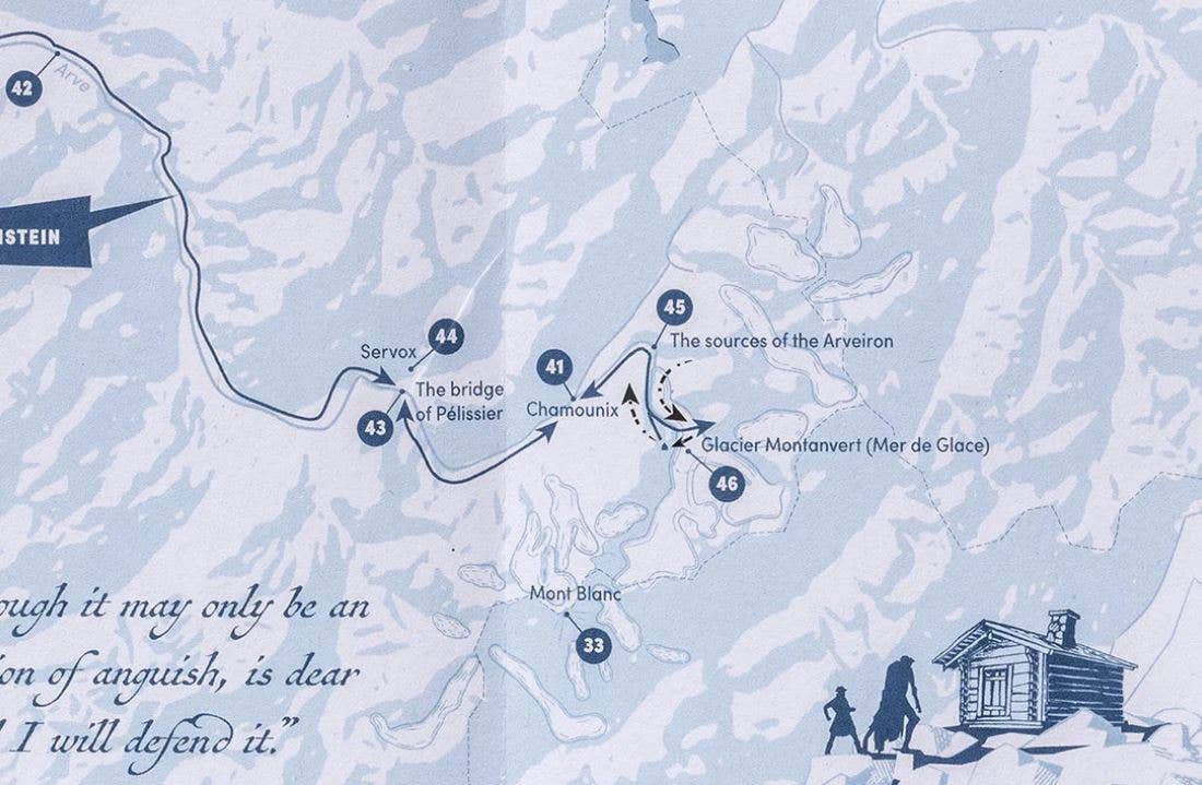 Mary Shelley: Frankenstein Map