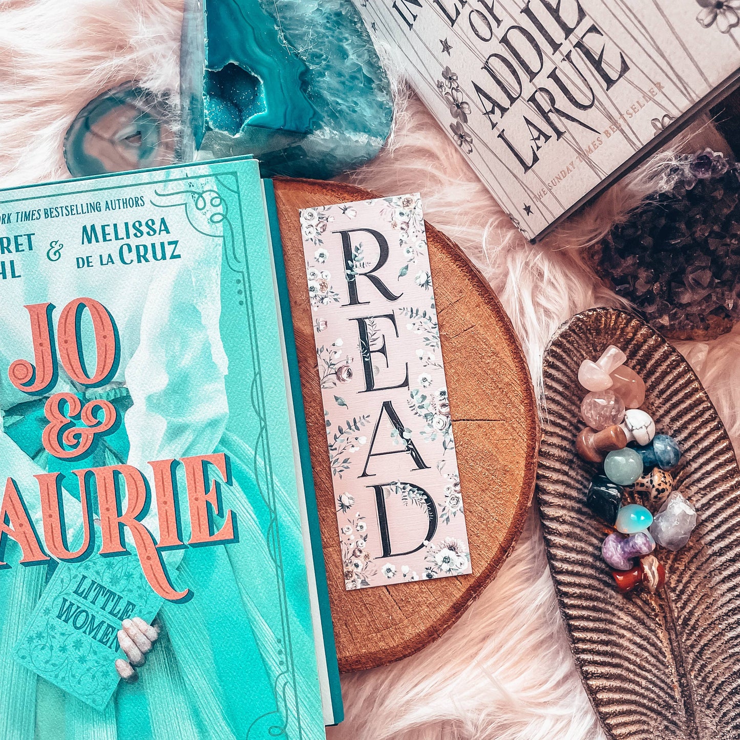 Pink Floral Bookmark