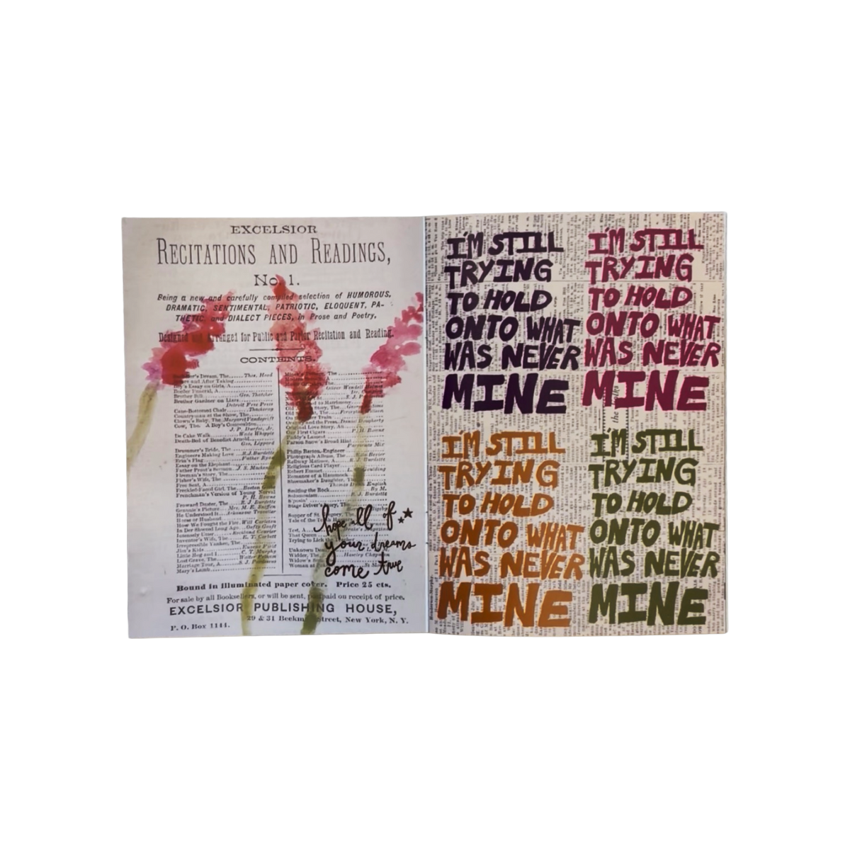 Reminders to my future self zine