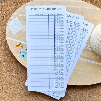 Reading Log TBR Tracker Bookmarks