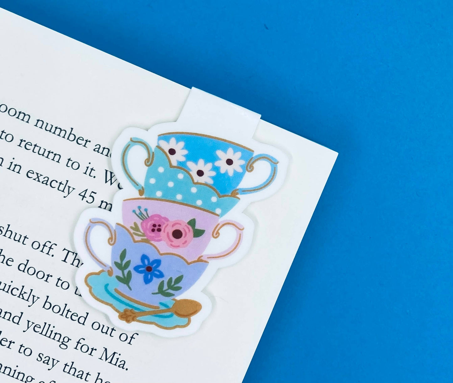 Teacup Time - Magnetic Bookmark