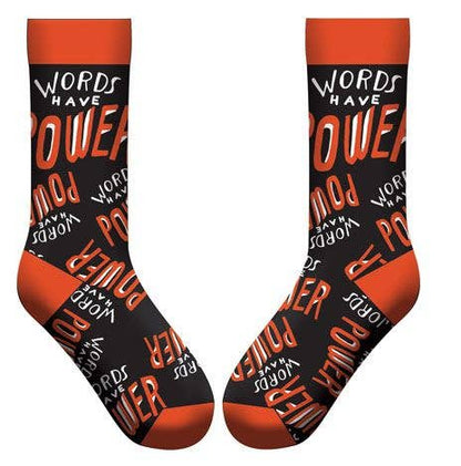 Words Have Power Socks