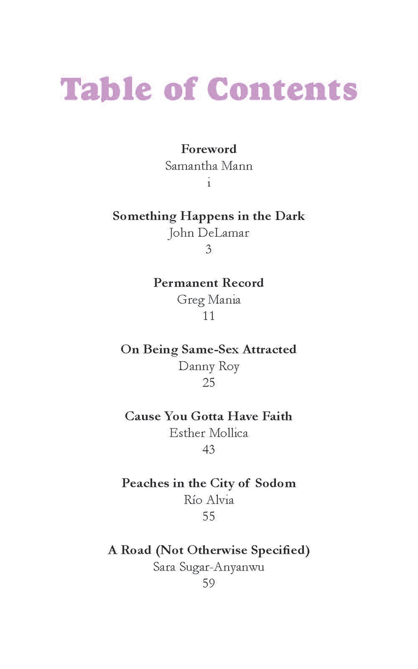 I Feel Love Notes on Queer Joy Table of Contents