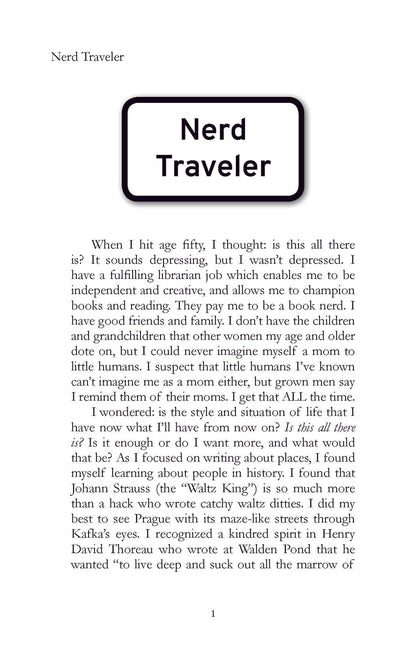 Nerd Traveler Sample Page 1